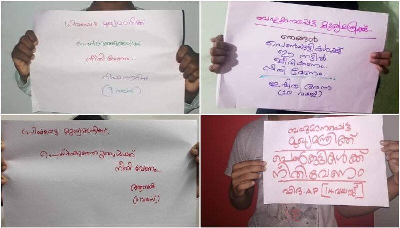 protest in social media over unsatisfied police investigation in walayar case