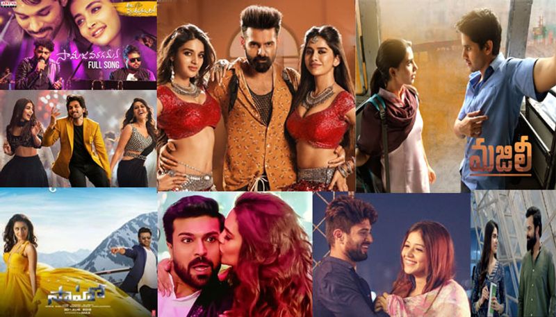 సినిమాలో పాటలు కూడా కీ రోల్ ప్లే చేస్తుంటాయి. మాస్ ని ఉర్రూతలూగించడానికి ఫోక్ సాంగ్స్, మెలోడీ ప్రియుల కోసం స్లో సాంగ్స్ ఇలా అన్ని వర్గాల ప్రేక్షకులను ఆకట్టుకోవడం కోసం సినిమాలో రకరకాల పాటలను పెడుతుంటారు. అలా ఈ ఏడాది విడుదలై సోషల్ మీడియాలో పాపులర్ అయి యూట్యూబ్ లో రికార్డులు సృష్టించిన పాటలేవో ఇప్పుడు చూద్దాం!