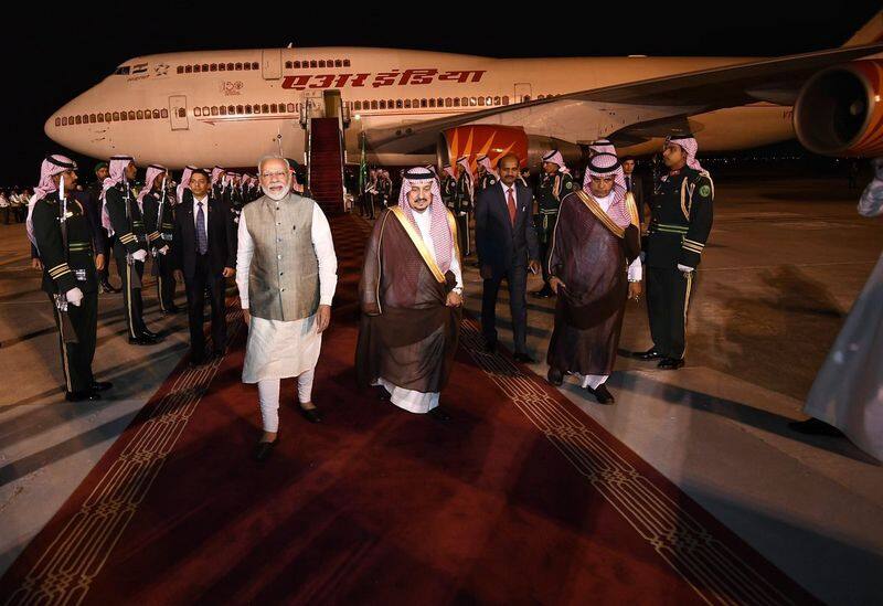 prime minister narendra modi reaches saudi on Monday night