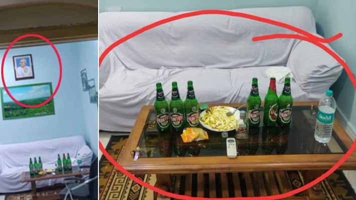 shamefull photo, alcohol consumption in government rest house shamefull photo, alcohol consumption in government rest house