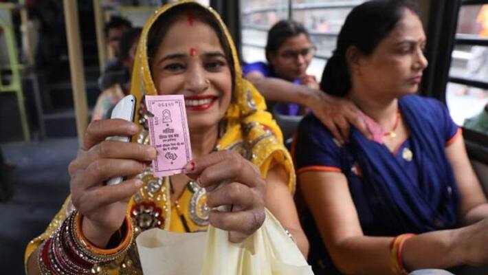 Free Bus ride scheme for women begins in New Delhi Free Bus ride scheme for women begins in New Delhi