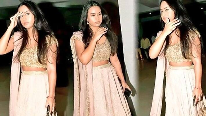 Kajol Daughter nysa trolled for her makeup in diwali party Kajol Daughter nysa trolled for her makeup in diwali party
