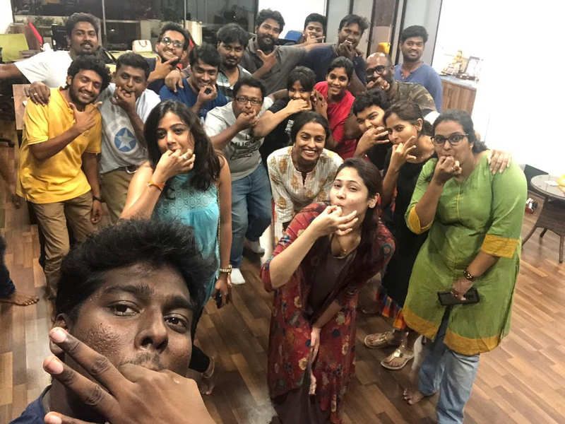 young actor put dope for vijay acting bigil movie photo goes viral