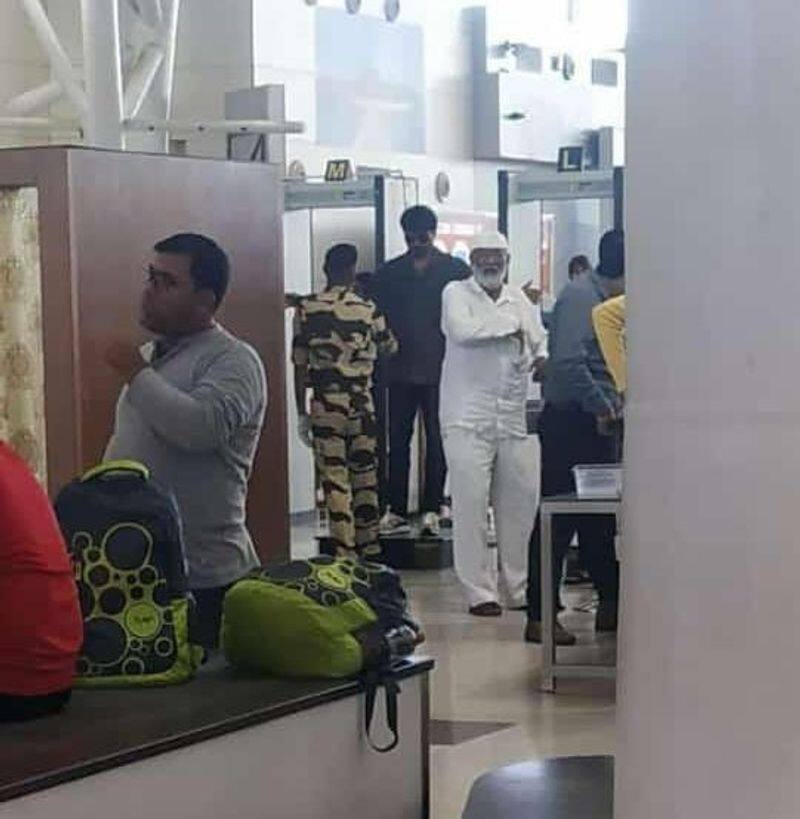 Vijay Going To Delhi From Chennai Airport Photos are Going Viral In Social media
