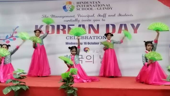Korean Day Celebration in Hindustan International School Guindy Korean Day Celebration in Hindustan International School Guindy
