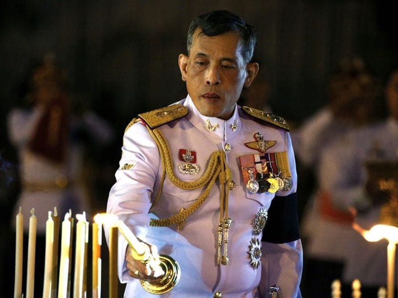 worlds richest royal King Maha Vajiralongkorn thailand daimond 4 wives kids dog love and many more life story
