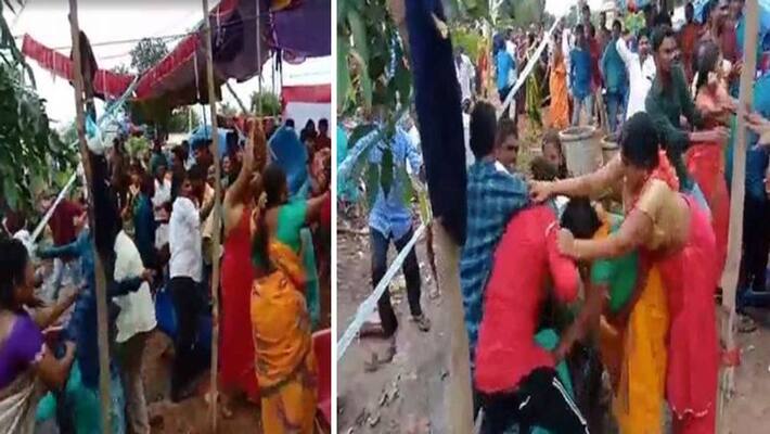 bride grooms families fight at wedding in telangana 3 injured bride grooms families fight at wedding in telangana 3 injured