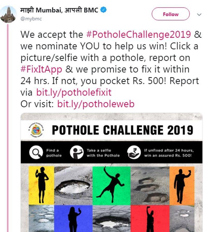 pothole challenge in mumbai