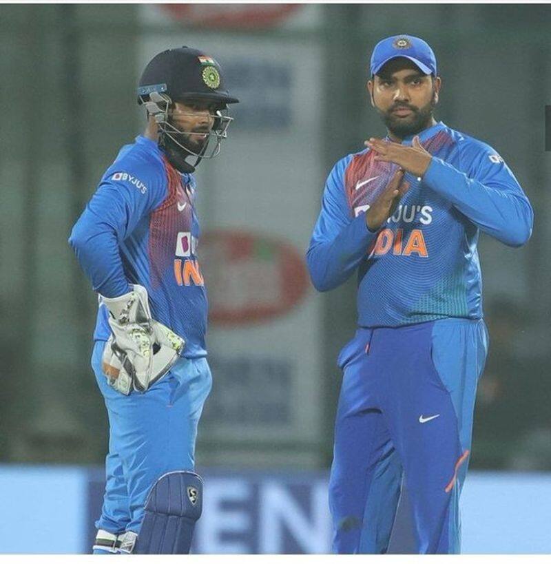 rohit sharma reaction towards rishabh pant after lost drs