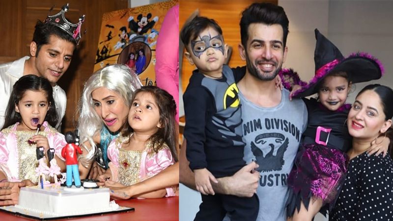 Karanvir Bohra threw halloween themed birthday party for twin daughter