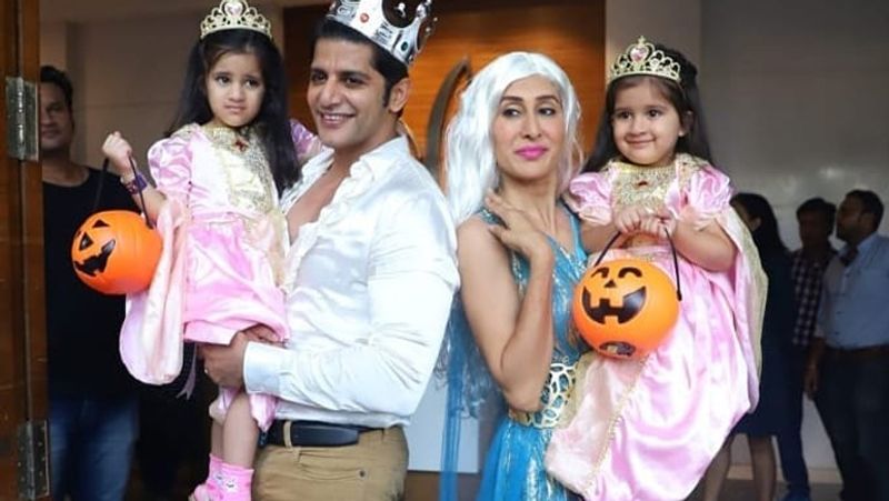 Karanvir Bohra threw halloween themed birthday party for twin daughter