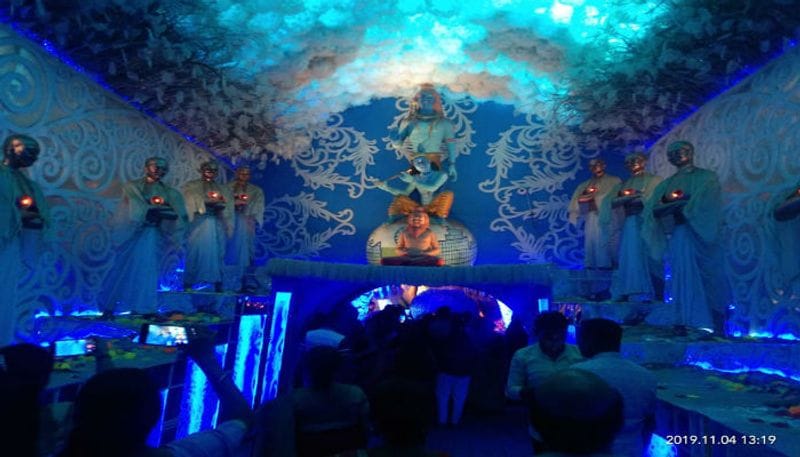 ৪৫ তম বর্ষে পা দিল মানকুণ্ডুর নতুনপাড়া বারোয়ারির জগদ্ধাত্রী পুজো।