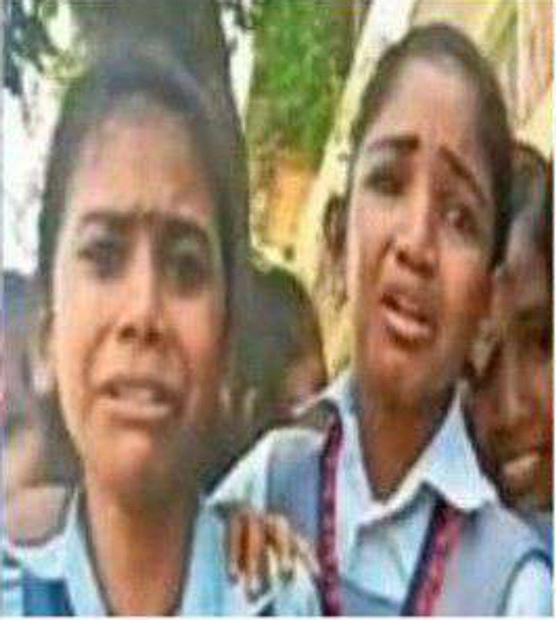 students cried when teachers going out from school in kerala