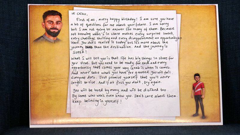 Virat Kohli pens letter to 15-year old Chiku on his birthday