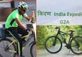 38-year-old man pedals across country to raise awareness on Beti Bachao Beti Padhao
