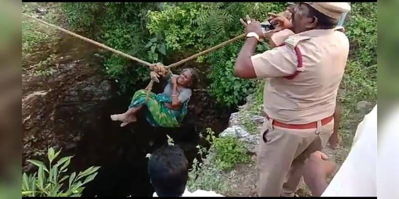 women recovered alive from a well after 48 hours