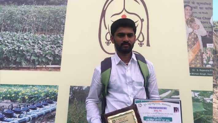 Naveen Kumar Felicitated Best District Farmer Award 2019 Naveen Kumar Felicitated Best District Farmer Award 2019