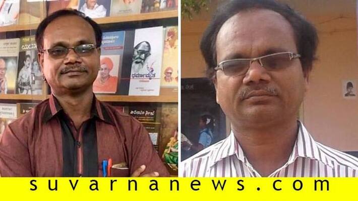 A teacher sells books door to door to popularize kannada language A teacher sells books door to door to popularize kannada language