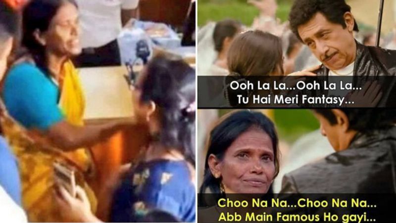 Ranu mondal misbehave with fan and Social media users making fun