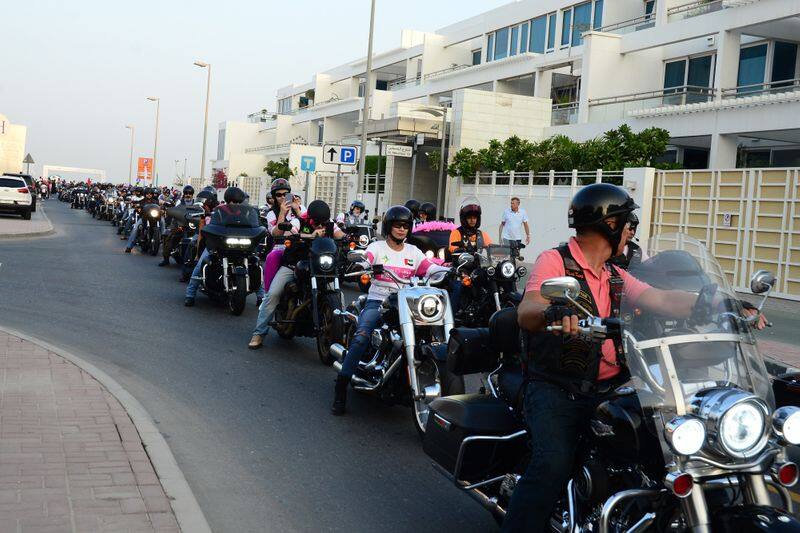 Dubai Health Authority in cooperation with Union Coop the organized the Dubai Pink Ride
