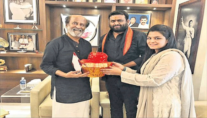 telangana MLA Rohith Reddy Meets Superstar Rajinikanth telangana MLA Rohith Reddy Meets Superstar Rajinikanth