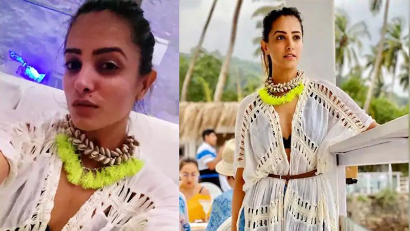 Anita Hassanandani enjoying with husband in goa