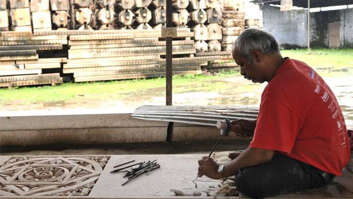 before ayodhya verdict vhp stop working of stone cutting before ayodhya verdict vhp stop working of stone cutting