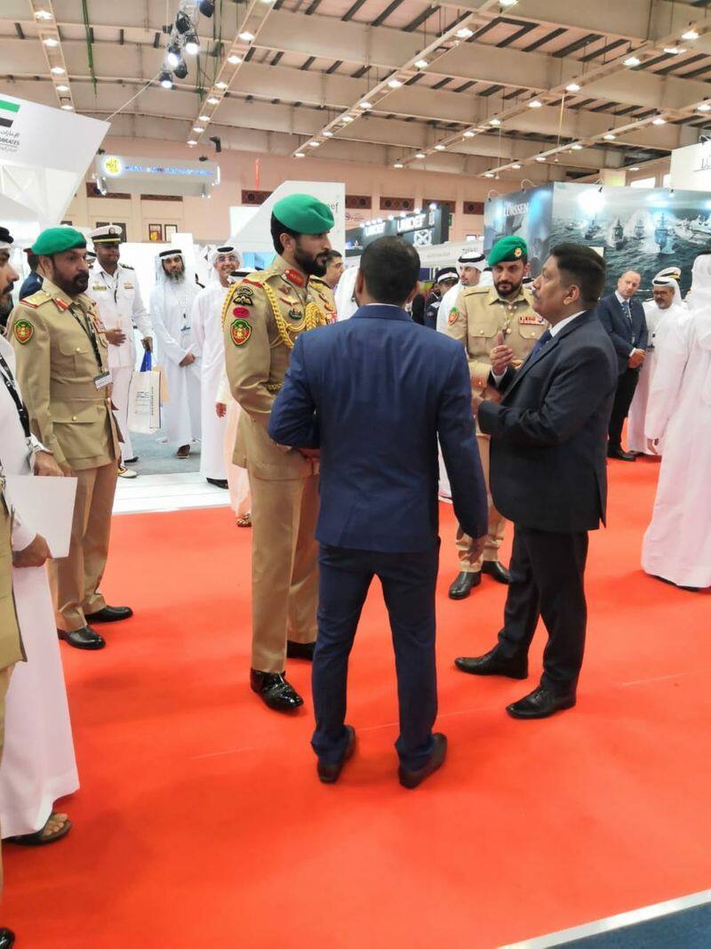 indian pavilion in international defence expo bahrain