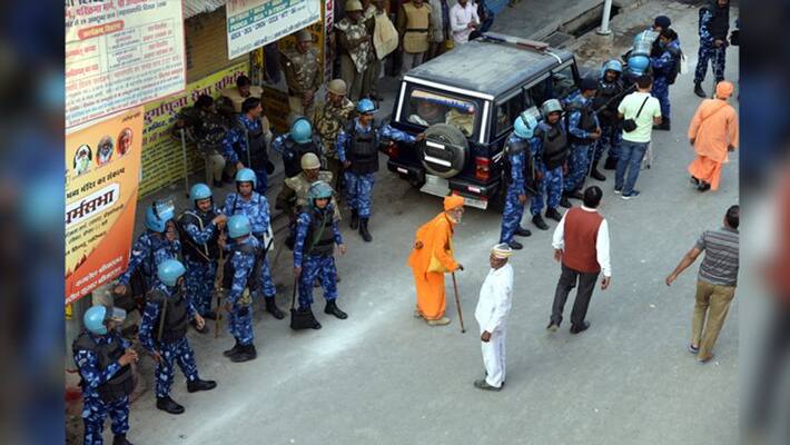 Police security tightened for Ayodhya Verdict Police security tightened for Ayodhya Verdict