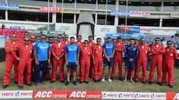 Indian cricketers interact IAF Surya Kiran aerobatic team Nagpur