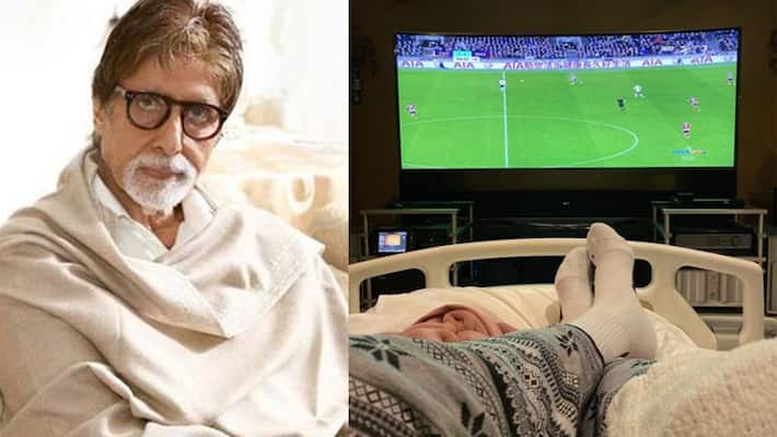 amitabh bachchan share photo from hospital amitabh bachchan share photo from hospital