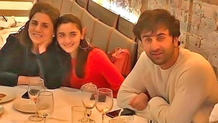 Alia Bhatt Dinner with Ranbir kapoor and his Mother Neetu kapoor Alia Bhatt Dinner with Ranbir kapoor and his Mother Neetu kapoor