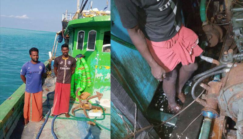 thiruvananthapuram natives seeks help to brought fishing boat trapped in Lakshadweep