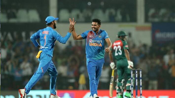 From Chahar's hat-trick to Chahal's fifty, these 6 records made in the third T-20 From Chahar's hat-trick to Chahal's fifty, these 6 records made in the third T-20