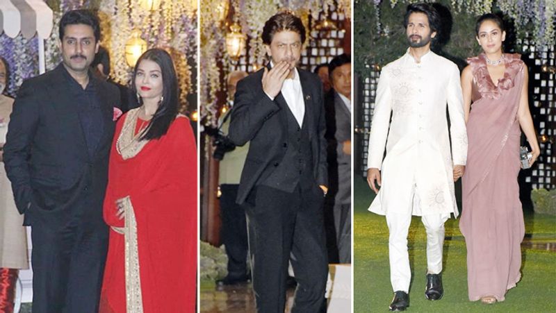 Aishwarya rai Abhishek Bachchan Anil kapoor Bollywood Stars in mukesh Ambani Sisters Daughter pre-Wedding Photos