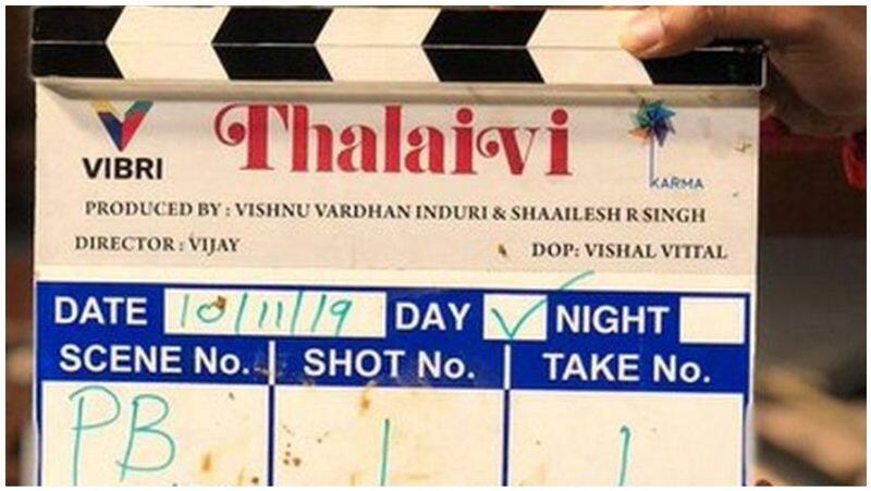 a.l.vijay starts the movie thalaivi