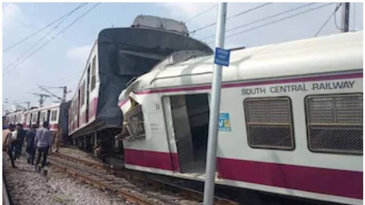 Two trains collide in Hyderabad Two trains collide in Hyderabad