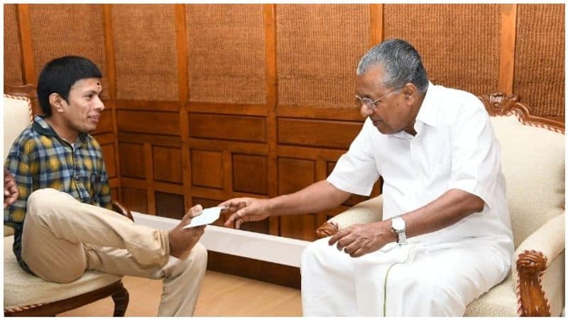 Here is how differently-abled artist won Kerala CM Pinarayi Vijayan's heart