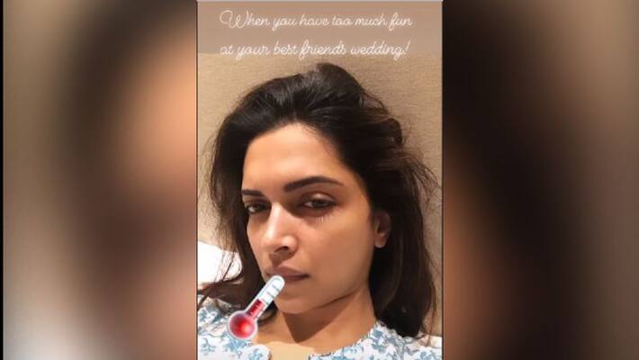 Deepika paducone falls sick after fun at her friends wedding Deepika paducone falls sick after fun at her friends wedding