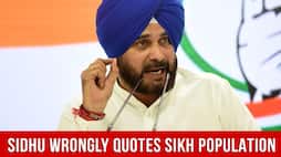 Navjot Singh Sidhu Wrongly Quotes Sikh Population