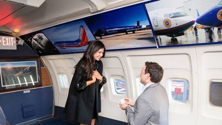 Couple Met on a Southwest Flight Gets Engaged One Year Later Couple Met on a Southwest Flight Gets Engaged One Year Later