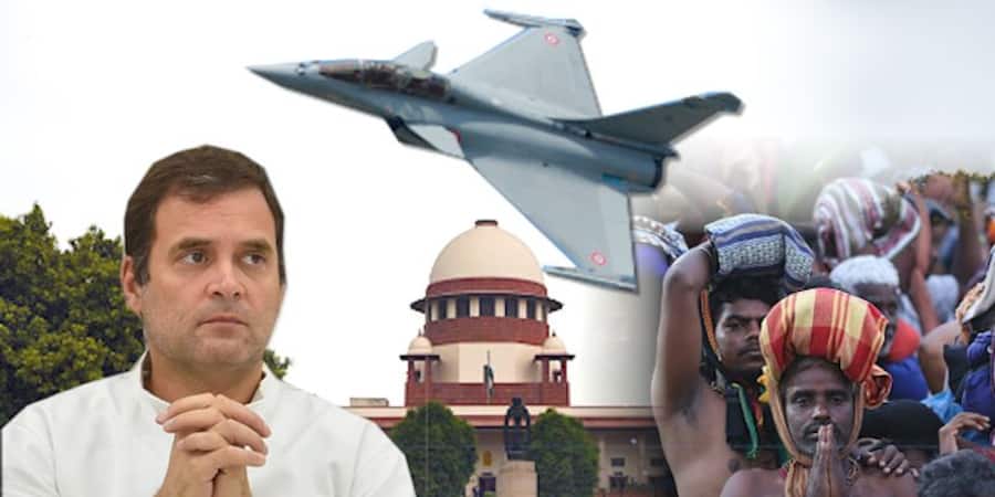 Supreme Court verdict LIVE Sabarimala Rafale deal Rahul Gandhi remarks