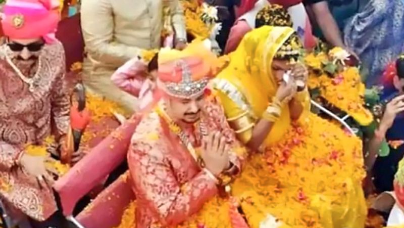 Mohena kumari gets royal bidai after grand reception in rewa