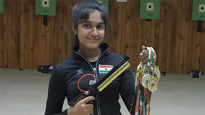 Asian Championship: 13 year old Esha Singh shine for India, win three gold medal, lives in Telangana Asian Championship: 13 year old Esha Singh shine for India, win three gold medal, lives in Telangana