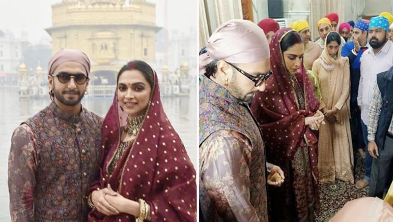 Deepika paduKone And Ranveer singh wedding Anniversary couple in Golden temple Amritsar see photos