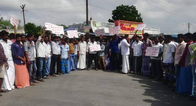 people protested for joining in new district