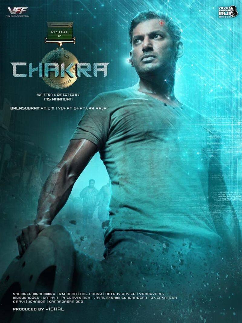 vishal another action film chakra poster released