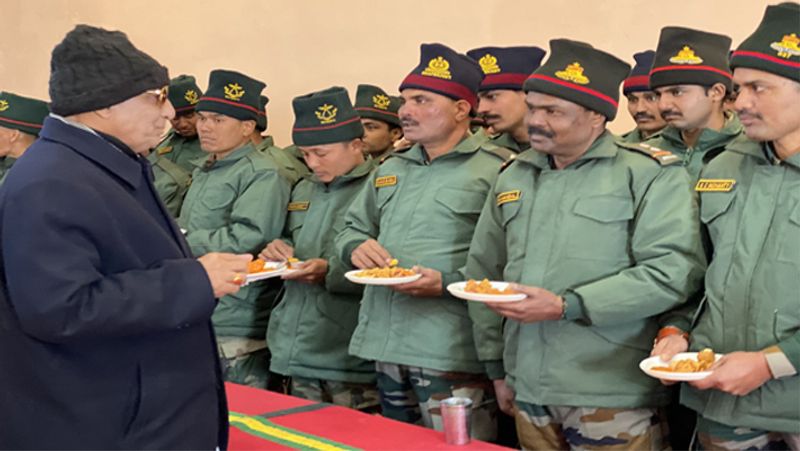 Defense Minister Rajnath Singh on Arunachal visit, said, we are proud of these brave sons of India.