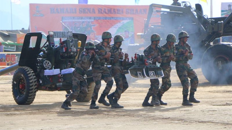 Defense Minister Rajnath Singh on Arunachal visit, said, we are proud of these brave sons of India.