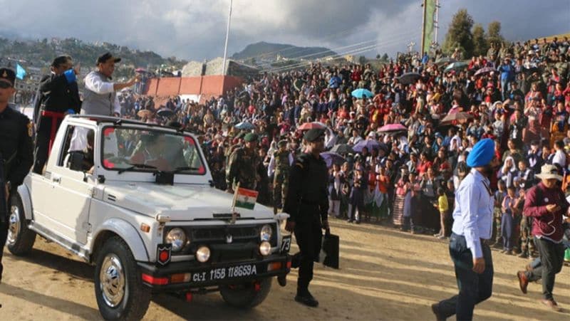 Defense Minister Rajnath Singh on Arunachal visit, said, we are proud of these brave sons of India.
